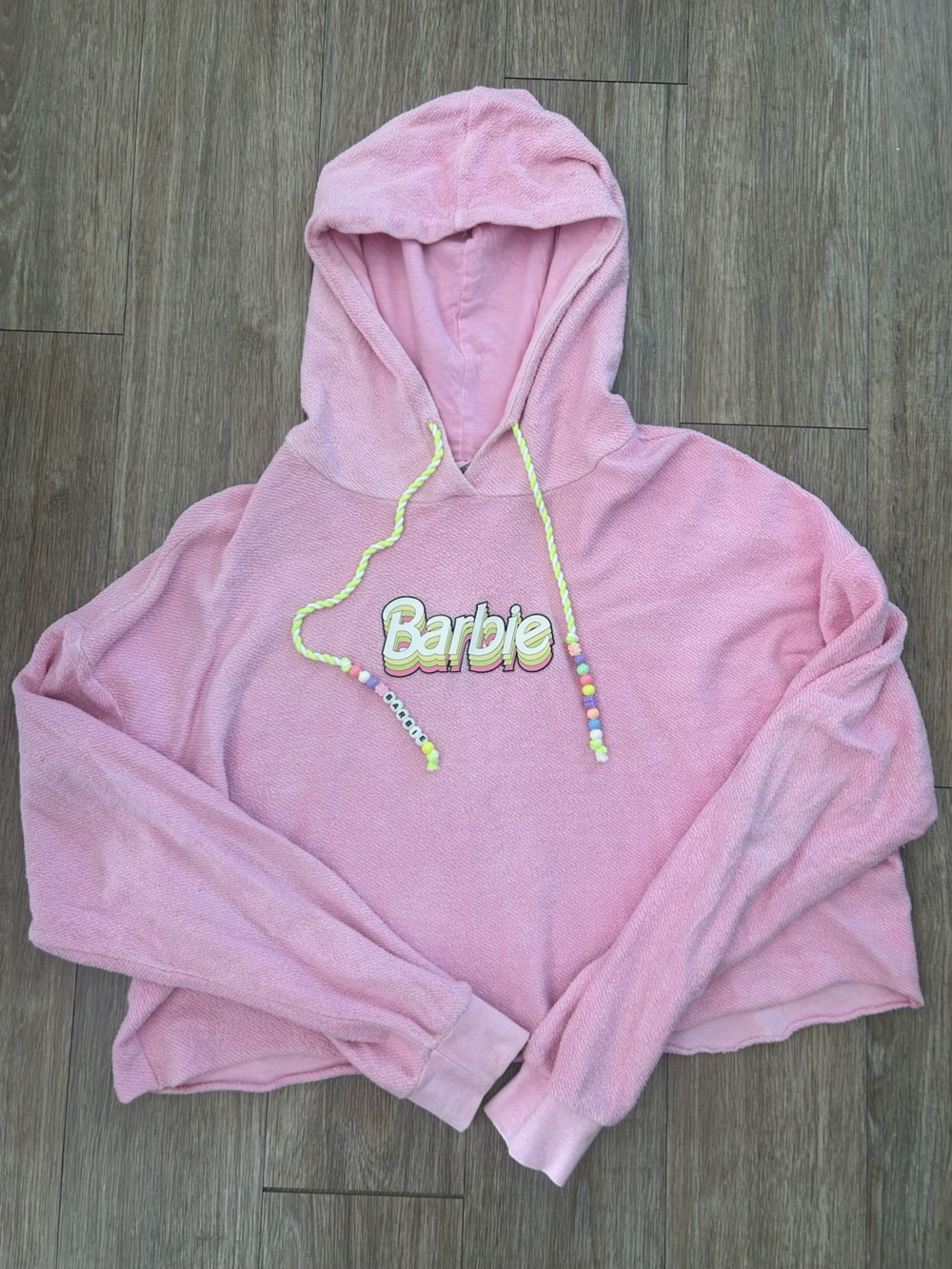 Barbie cropped hoodie